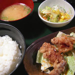 串焼創菜 やえもん - スタミナ鶏唐揚げ定食
