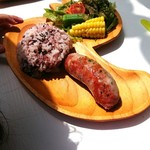 N邸 N-cafe - 手作りソーセージランチのきっずプレート(半分量)