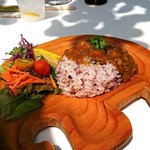 N邸 N-cafe - 鎌倉野菜のキーマカレーキッズプレート(半分量)