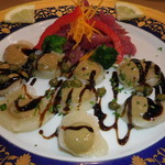 レストラン山水 - 北海道産帆立貝柱のカルパッチョ