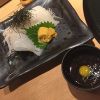 おたる政寿司 本店 - 付け出しに雲丹を溶いて