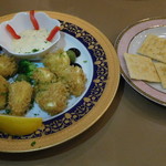 レストラン山水 - フライドカマンベール＆クラッカー