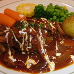 レストラン山水 - ハンバーグステーキ