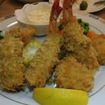 レストラン山水 - ミックスフライ