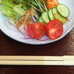 若葉寿司 - セットのサラダ