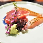 傳 - カツオと金目鯛