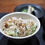 傳 - 穴子の炊き込みご飯