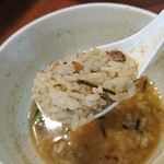 中華そば 味万 - つけ麺で雑炊を♪