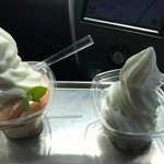 ハッピーベリー - 桃パフェとソフトクリーム★2017/8