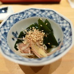鮨 尚充 - わかめとみょうが