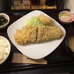 霧降高原豚ロースかつ(130g)定食