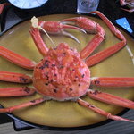 網元の宿　あお来 - 茹で越前蟹：で、でかい！