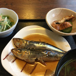 ささら - 水菜おひたし イカ刺身 鰻ざく
      