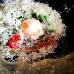 ラ ヴィオレッタ - 飛騨牛ランプ肉のシーザーサラダ　パルミジャーノの雪