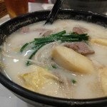 TamJai SamGor Mixian - セットの辛くない麺（具はビーフと魚のすり身で二種類）