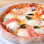 Margherita with tomato and mozzarella cheese