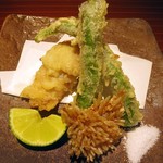 Kifuu - アマダイ，ししとうの天ぷら
