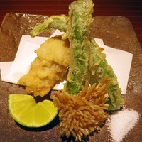 紀風 - アマダイ，ししとうの天ぷら