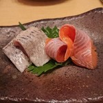鮨処よしな - イワシと姫鱒
