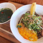 そばうさ - バジルそば（温）850円