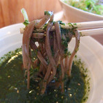 そばうさ - バジルそば（温）850円