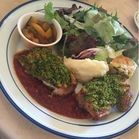 ダン ル シエル - 鳥の焼いたのんプレート