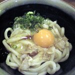 かすうどん ちくでん - かすかま玉うどん　600円