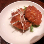 チャイニーズ厨房 華茶花茶 - 若鶏の唐揚げネギソースかけ