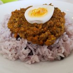 黒千石入りご飯です。