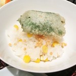 天麩羅 巽 - 天茶（明太子載せ）