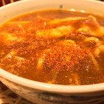 味奈登庵 - カレー南蛮そばには唐辛子だ！  
      ブチまけろ！  #BCMKR!  