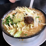 Kouraku en - 「味噌野菜ラーメン」の大盛りは、流石に凄いっ！！