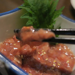 炭火焼酒亭ローリンストーン - 辛口かつを酒盗舐める