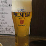 炭火焼酒亭ローリンストーン - 生ビール