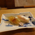 花いち - 鯵と小鯛の握り