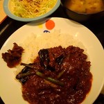 松屋 - ご飯少なめなので530円でした