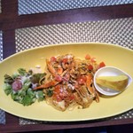 ボンルパ - 渡りガニのミソクリームパスタのランチ　1300円