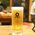 炭火焼肉 味一 海岸通り - ☆生ビール 480円