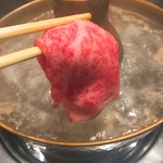 代々木 今半 - しゃぶしゃぶすると溶けます♪