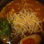 ○天らーめん - 「牛すじカレーラーメン」650円です。