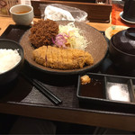 Gyuukatsu Ichi Hana - 牛カツ定食とメンチカツ