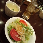 Chikin Ryouriya Torige - サラダ、スープ、ドリンク