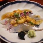 木山 - 造り　鯒と雲丹