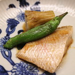 木山 - 煮物　のどぐろ　鷹峯唐辛子　賀茂茄子　　