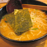 会津ラーメン 和 - 濃厚味噌ラーメン（激辛）