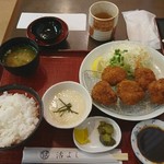 まつちかタウン活よし - 日替わり定食 一口かつ定食