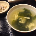 中華料理 長安 - 定食のスープ