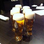 九州名物とめ手羽 - この日は半額の生ビール！