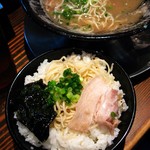 博多一双 - Aランチ(ラーメン･ライス)650円