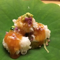 木山 - 鱧落とし　ズッキーニ　芋茎　糸瓜